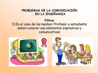 PROBLEMAS DE LA COMUNICACIÓN EN LA ENSEÑANZA3) Distinto tiempo – mismo lugar: videoconferencia grabada
