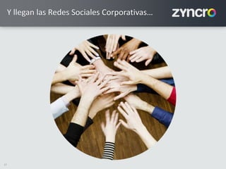 17
Y llegan las Redes Sociales Corporativas…
 