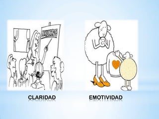 CLARIDAD   EMOTIVIDAD
 