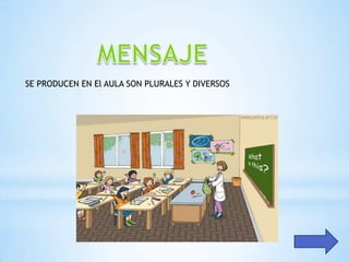 SE PRODUCEN EN El AULA SON PLURALES Y DIVERSOS
 