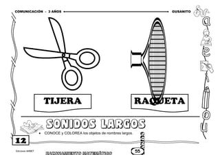 CUADERNO DE TRABAJO COMUNICACIÓN PARTE 1 - 3 AÑOS | DOC