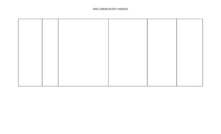 AREA COMUNICACIÓN Y LENGUAJE
 