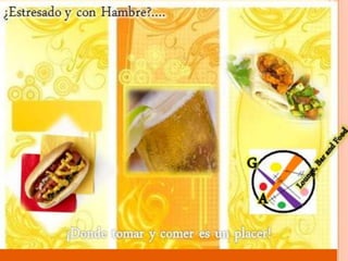 MARKETING FUD CON GA BAR DISFRUTAS DE LA VIDA