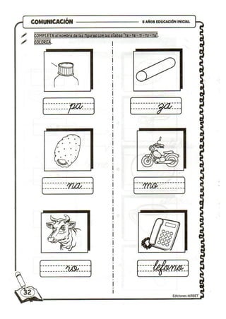 Comunicacion educación inicial 5 años