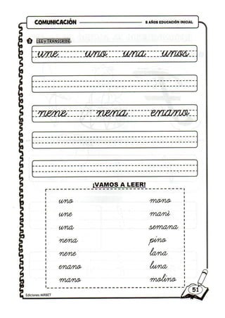 Comunicacion educación inicial 5 años