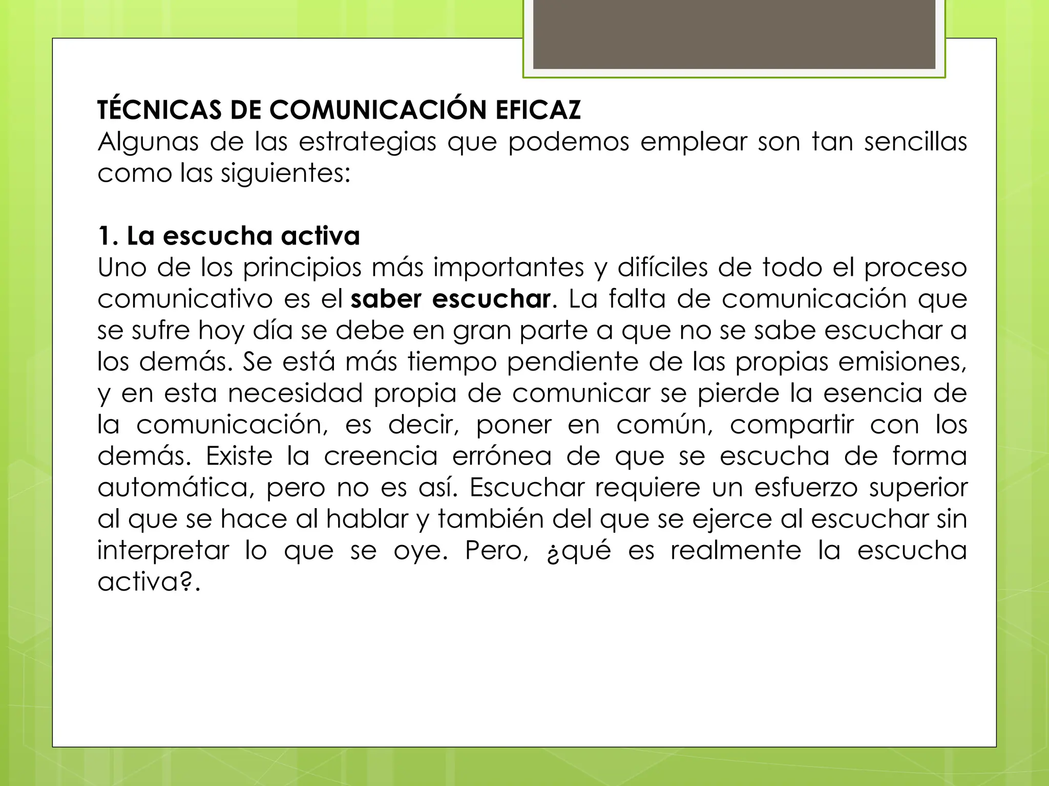 taller de COMUNICACION EFECTIVA para desarrollar con estudiantes | PPT
