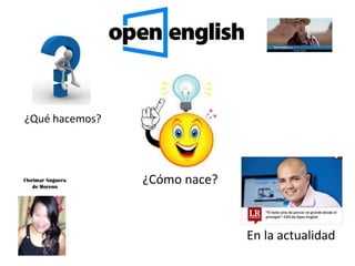 ¿Qué hacemos?
¿Cómo nace?
En la actualidad
Florimar Noguera
de Moreno
 