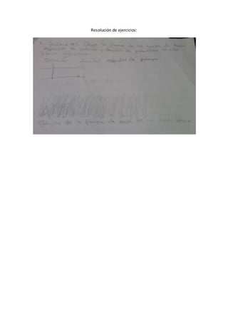 Resolución de ejercicios: