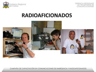 Comunicaciones de emergencia radioaficionados