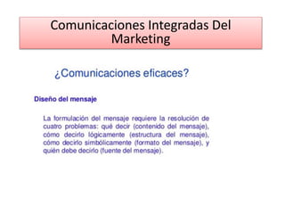 Comunicaciones Integradas Del
Marketing
 