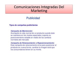 Comunicaciones Integradas Del
Marketing
 