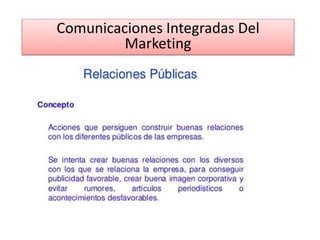 Comunicaciones Integradas Del
Marketing
 