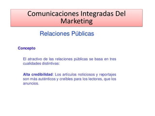 Comunicaciones Integradas Del
Marketing
 