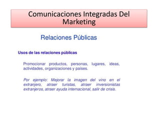 Comunicaciones Integradas Del
Marketing
 