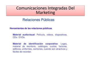 Comunicaciones Integradas Del
Marketing
 