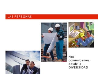 Bibliografía
L A S P E R S O NA S
         • Kotler Philip. Dirección De Marketing. La Edición Del
            Milenio. 2001.Prentice Hall.
       • Lambin Jean - Jackes. Marketing Estratégico. 3era.
         Edición, 1995. Mc. Graw Hill.
       • Ries Al Y Trout Jack. Posicionamiento. Edición, 2000.
         Mc. Graw Hill.



                                               N os
                                               c omunic a mos
                                               des de la
                                               DIV E R S IDA D
 