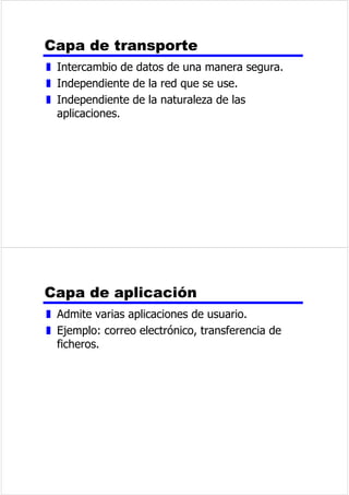 RQPXWDFLyQGHFLUFXLWRV 
z DPLQRGHFRPXQLFDFLRQHVGHGLFDGRDOD 
LQWHUFRQH[LyQGHGRVHVWDFLRQHV 
z (MHPSORODUHGWHOHIyQLFD 
RQPXWDFLyQGHSDTXHWHV 
z 'DWRVHQYtDGRVHQVHFXHQFLDV 
z 3HTXHxDVXQLGDGHVSDTXHWHV 