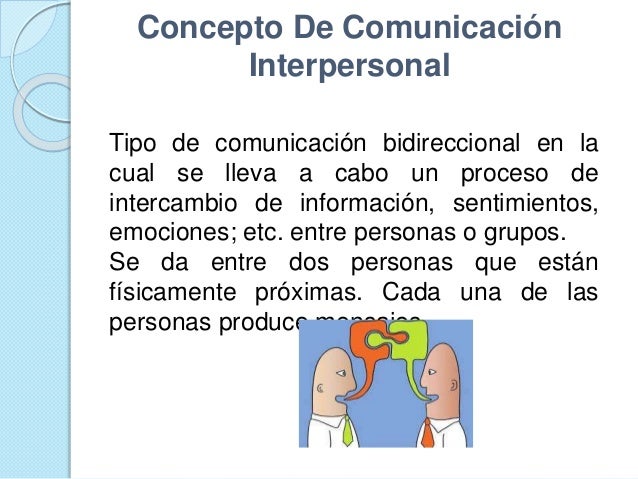 Comunicación interpersonal