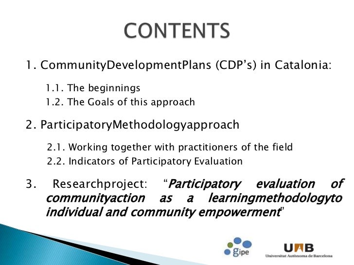 indicators of community development pdf