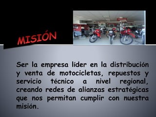  Distribución y venta de motos, bicicletas, acceorios, etc.