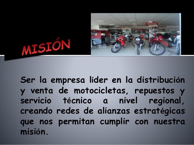 Mision De Una Empresa De Motos