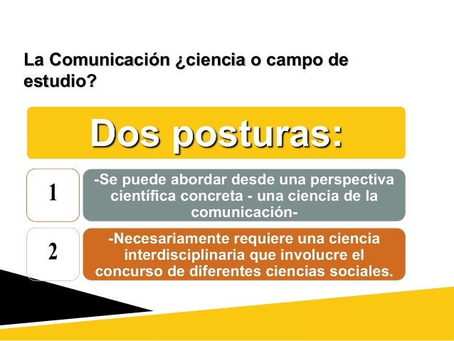 Comunicacion objeto o campo de estudio nueva