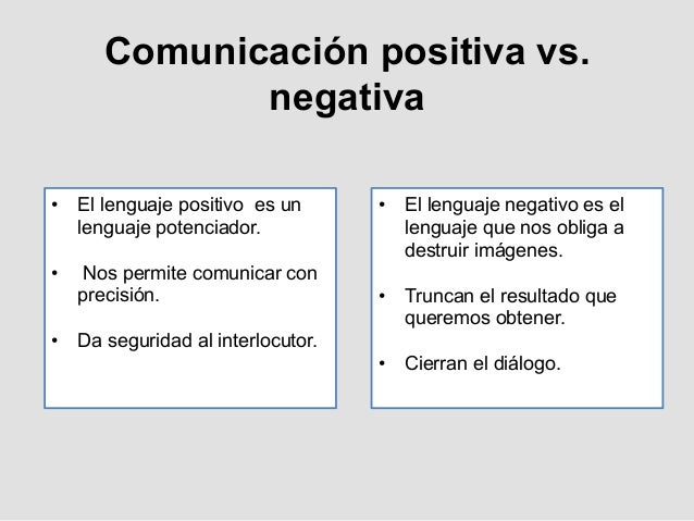 Comunicación positiva