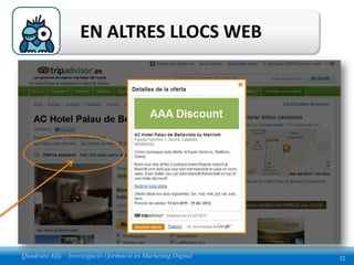 EN ALTRES LLOCS WEB




Quadrant Alfa – Investigació i formació en Marketing Digital   32
 