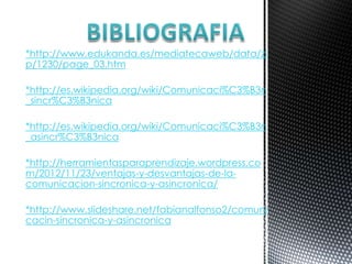 Comunicacion sincronica y asincronica | PPT