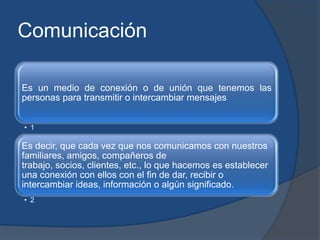 Comunicación