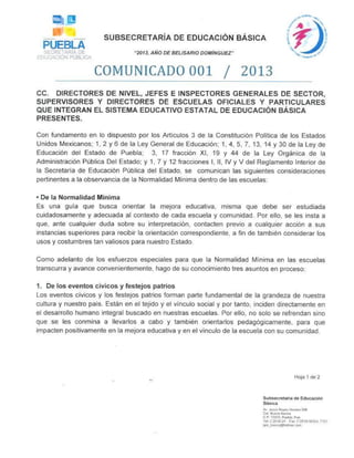 Comunicado001 2013