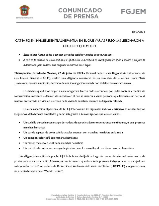 Comunicado 1006 2021