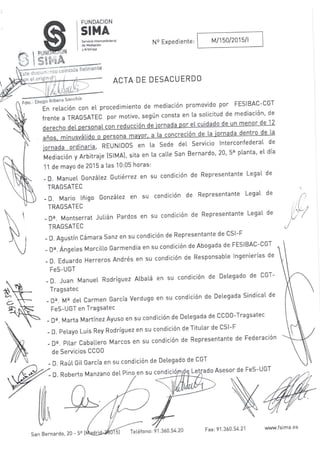 Demanda de conflicto colectivo por aplicación de flexibilidad horaria en reducción de jornada