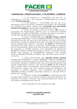 Av. Carlos Gomes, nº 2330, Bairro São Cristóvão - Porto Velho/RO, Telefone (69) 3223 9284/(69) 3229 8957
CEP: 76.804-038 –...