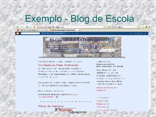 Exemplo - Blog de Escola 