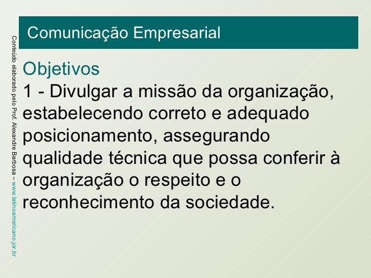 Comunicação empresarial parte 1 Comunicação empresarial parte 1