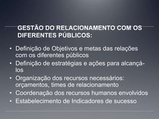Estabelecer parâmetros e indicadores de performance e de conformidade, aprovados/conhecidos e respeitados.OBJETIVOS EM RELAÇÃO AOS RECURSOS HUMANOSCAPACITAÇÃO (prover condições para a realização das tarefas)