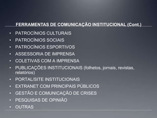COMPROMETIMENTO (suscitar senso de responsabilidade e disposição para participar dos resultados gerais obtidos)FERRAMENTAS DE COMUNICAÇÃO ADMINISTRATIVA (Objetivos/Metas) :Memorandos