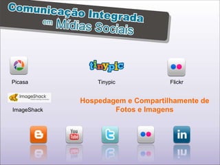 Picasa Flickr Hospedagem e Compartilhamente de Fotos e Imagens Tinypic ImageShack 