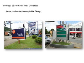 Conheça os Formatos mais Utilizados

  Totem sinalizador Entrada/Saída / Preço
 