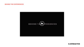 BEHIND THE EXPERIENCES
 