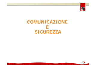 Comunicare e coinvolgere il personale sulla Sicurezza 2008