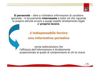 Comunicare e coinvolgere il personale sulla Sicurezza 2008