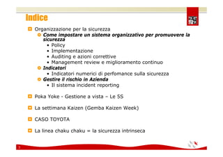 Comunicare e coinvolgere il personale sulla Sicurezza 2008
