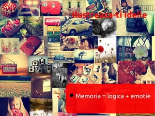 Ilustreaza-ti ideile




Memoria = logica + emotie
 