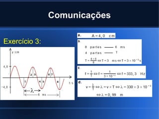 Comunicações Exercício 3:  