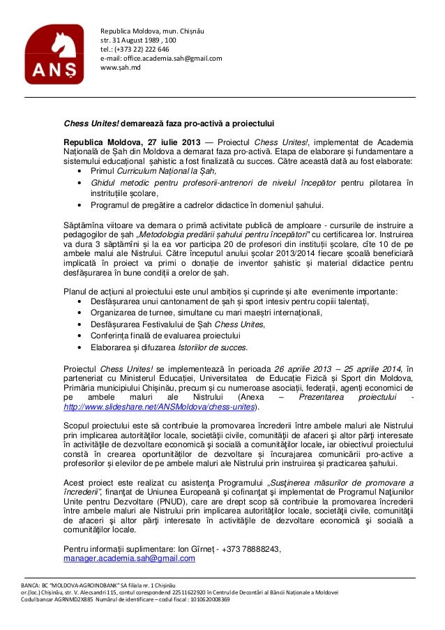Ans Moldova Comunicat De Presa 27 07 2013 Rom