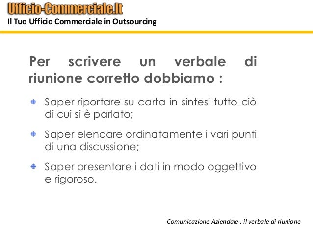 Come Scrivere Un Verbale Di Una Riunione