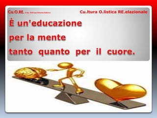 Cu.O.RE. © by Dott.ssa Simona Dalloca Cu.ltura O.listica RE.elazionale
 