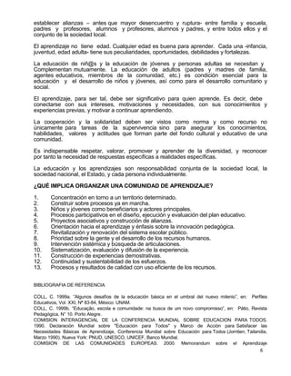Comunidad de aprendizaje | PDF